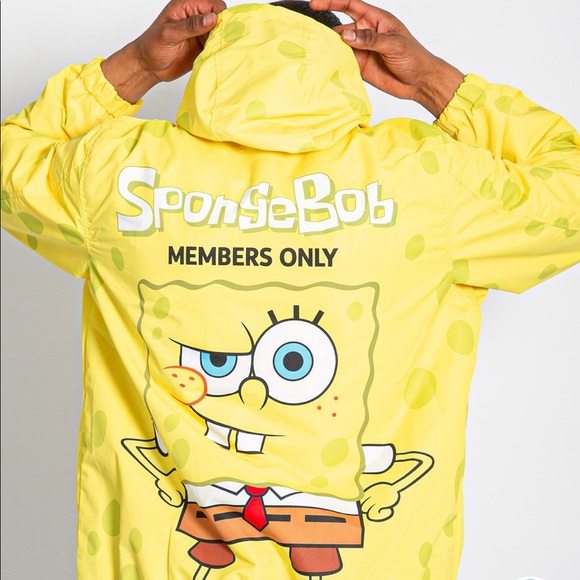 Nickelodeon Sponge Bob Windbreaker Members Only - Picture 1 of 7